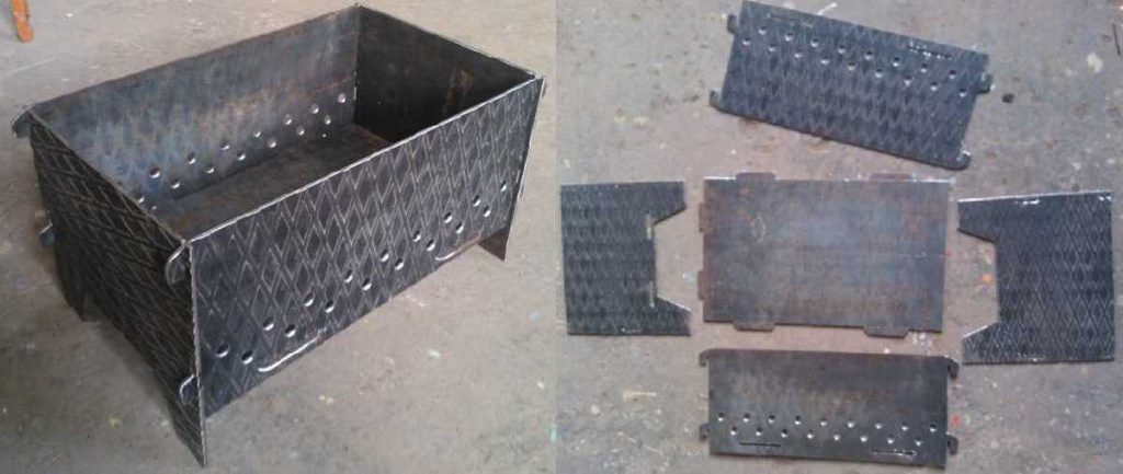 мангал из профильной трубы